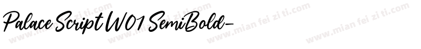 Palace Script W01 SemiBold字体转换